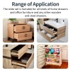 YENUO Stainless Steel Soft Close Drawer Slides, Full Extension Side