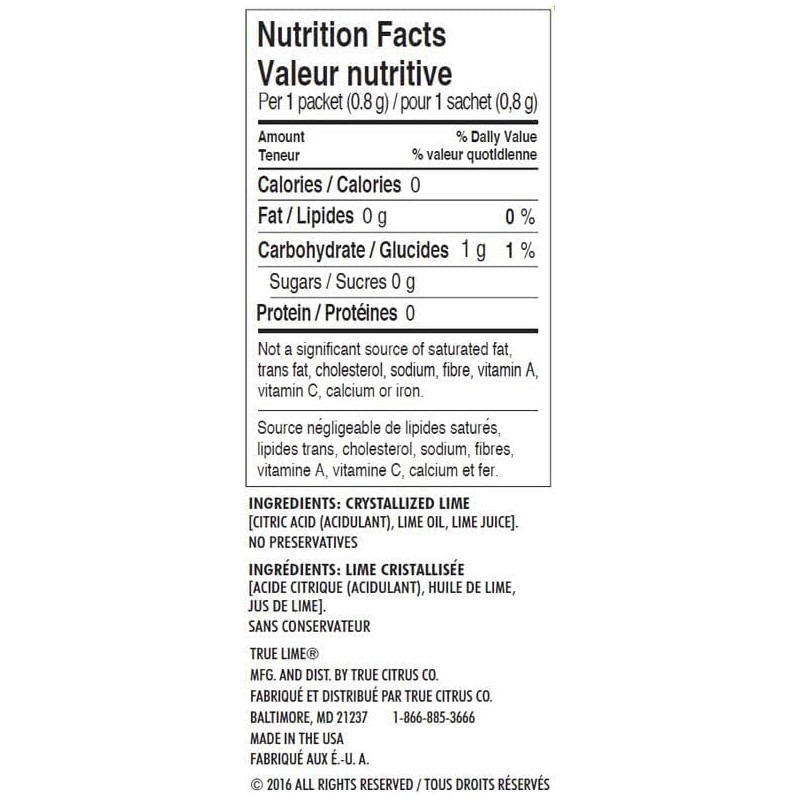 TRUE LEMON & LIME Water Enhancer (96 Packets Each Flavour)