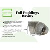 25 Bakery direct Round disposable foil pudding dishes - Reusable