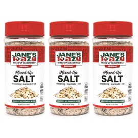 Jane’s Krazy Mixed-Up Salt Blend Gift Pack of 3 | 9.5oz | Seasoned Salt | Original Jane’s Krazy Seasoning Salt | Gourmet Gift for Foodies(3 x 9.5 oz)