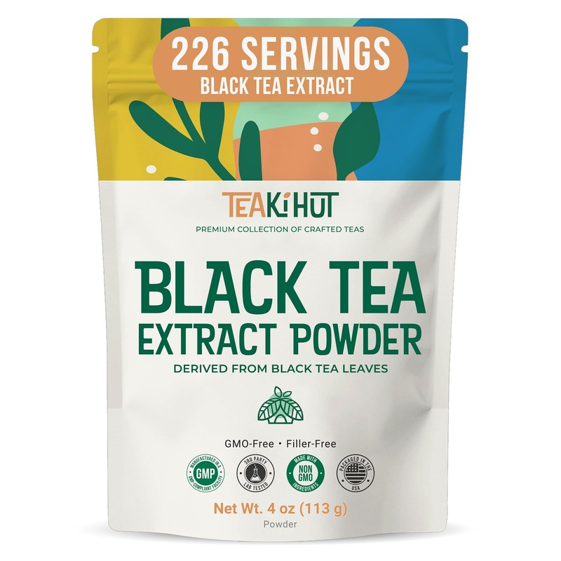 Instant Black Tea Extract Powder, Unsweetened Iced Tea Extract Powder