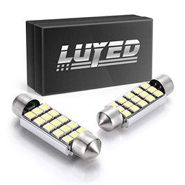 LUYED 2 X 360 Lumens Super Bright 2835 15-EX Chipsets 569 578 211-2 212-2 LED Bulbs Used For Dome light,Xenon White