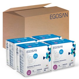 Egosan Maxi Incontinence Disposable Adult Diaper Brief Maximum Absorbency and Adjustable Tabs for Men and Women (Medium Case, 60-Count)