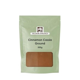 Cinnamon Powder (Cassia) 500g by Manor Springs