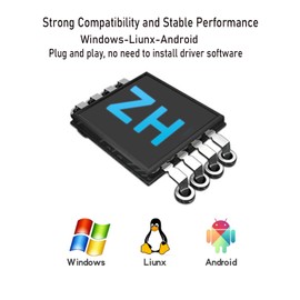 AOAMZ RFID Reader ID Card Reader Non-Contact Card Reader 125 KHz with USB Interface with 5pcs EM4100 / TK4100 Key Ring