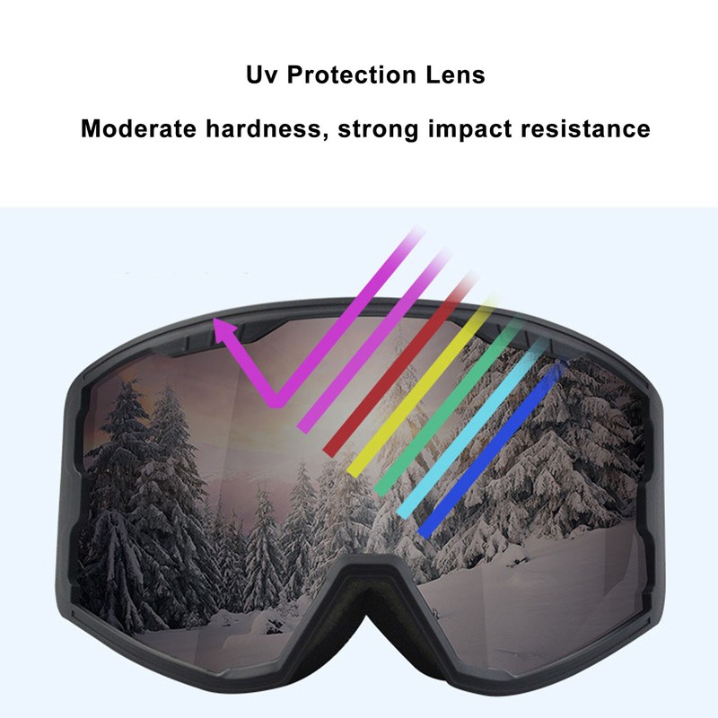 Anti Fog Ski Goggles UV Protection Adjustable Men Women Adult