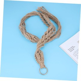 CAXUSD Plant Hanger for Use Sturdy Flower Holder Simple Design for Various Pot Colors Ceiling Balcony Random Rope Color Option