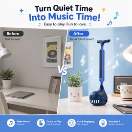 Otamatone Electronic Musical Instrument for Fun Play – USB Rechargeable Kawaii Synthesizer Gift for Kids & Adults