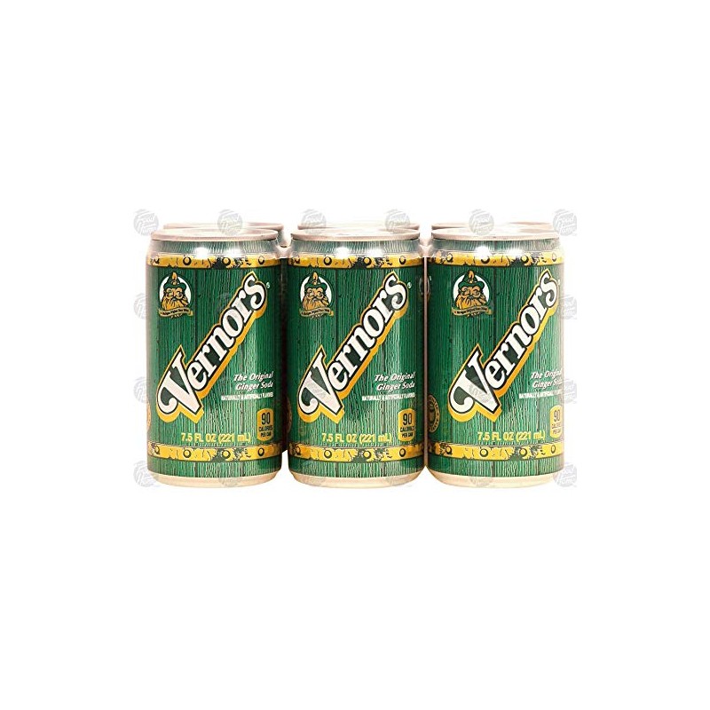 Vernors Ginger Soda (Ale) regular carbonated soda 7.5-fl. oz. cans