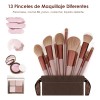 Juego De Brochas Profesionales De 25 Piezas Con 13 Brochas