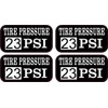 StickerTalk Tire Pressure 23 PSI Vinyl Stickers, 2 inches by