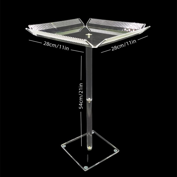 LIXIMMAZN Soporte acrílico para extensión de cabello, soporte para pelucas,