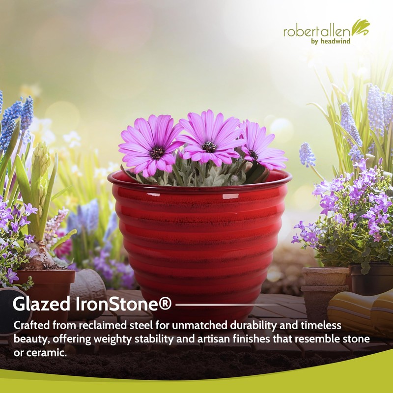 Headwind Robert Allen Ironstone Decorative Planter Avondale Classic Collection, 6-Inch,