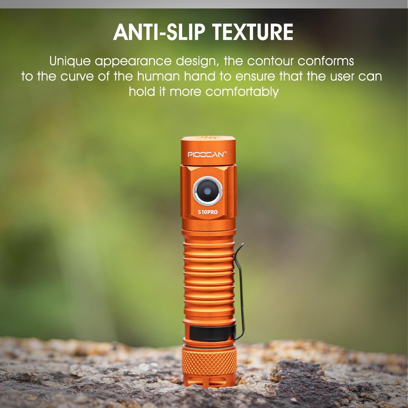 PIOOCAN S10Pro LED Flashlights, High Powered 2500 Lumens Super Bright