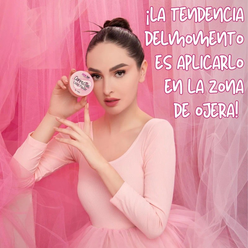 Polvo Traslucido Corrector Unifica El Tono De Piel Pink Up