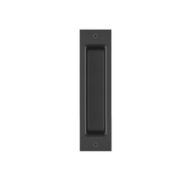 JUBEST 8" Recessed Door Pull Pocket Door Handles, Matte Black Sliding Barn Door Handle for Closet Door, Bifold Door, Sliding Door(Doors NOT Include)