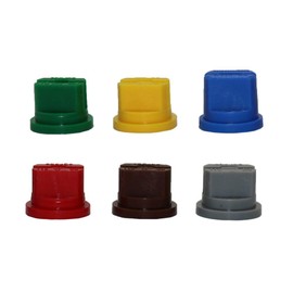 LJHYSD Spray Nozzle Tips 110 Degree Flat Fan Shaped Flat Bottom 0.15-0.6mm Size Pore for Weed Killing, A Set of 6 with Different Size