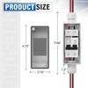 MINGSONG Solar Panels Disconnect Switch 25Amp DC Solar Shut Off