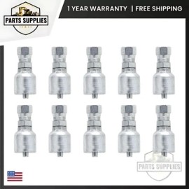 Aftermarket 10643-10-8 Set of 10 1/2" Hose x 5/8" Female JIC Swivel Hydraulic Hose Fittings