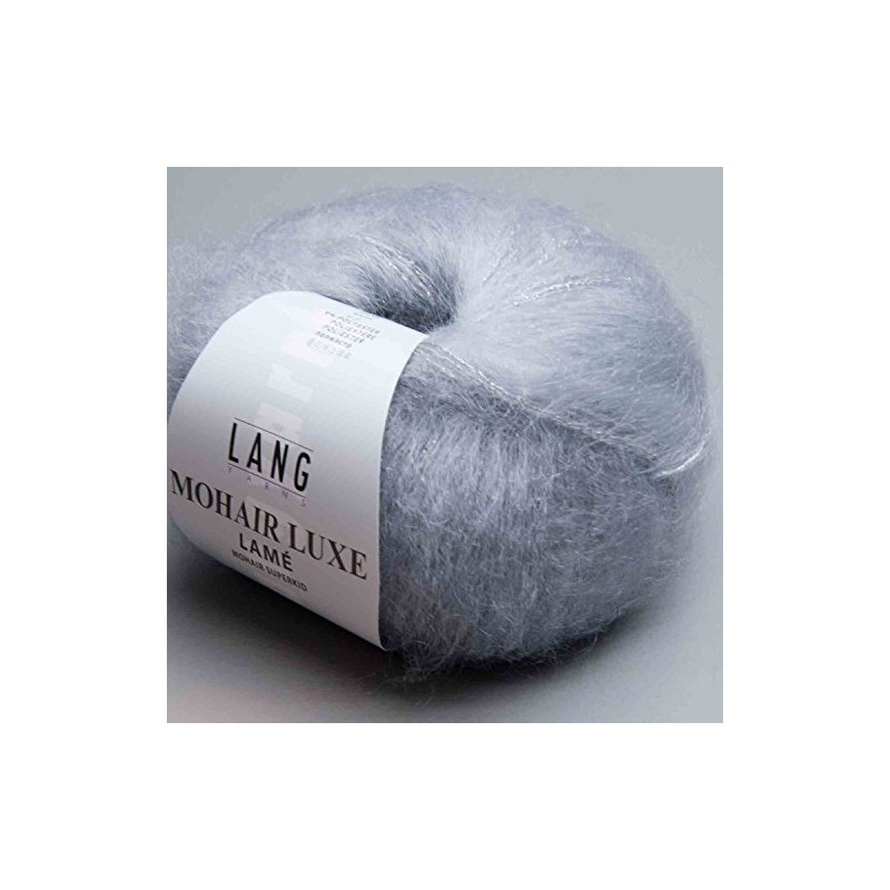 Lang Yarns Mohair Luxe Lamé, 797.0023 Silver