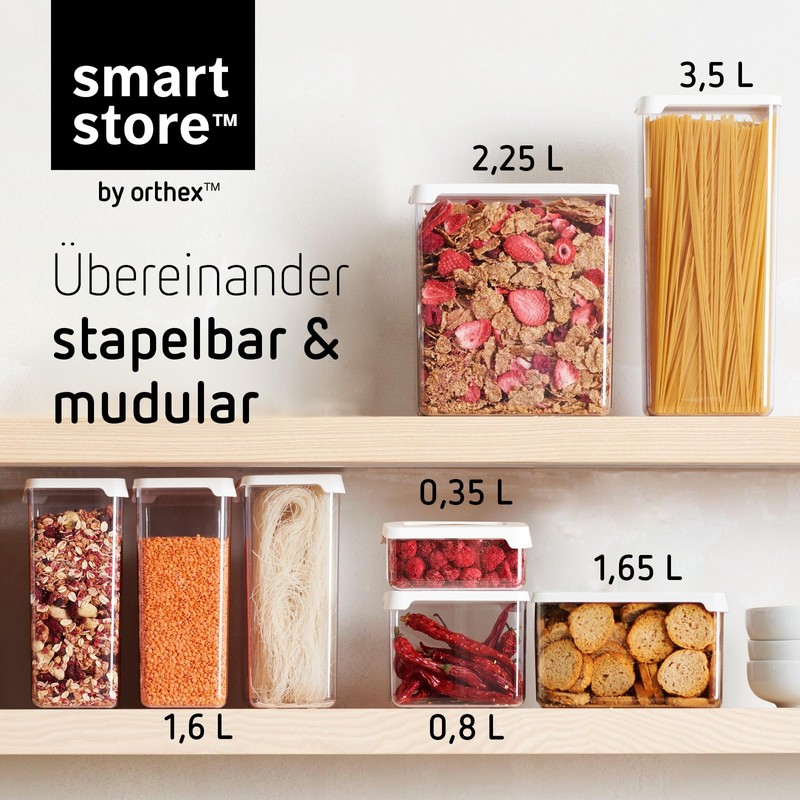 SmartStore Storage Jars 1.65 L - Set of 4 Airtight