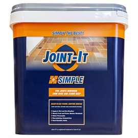 Joint-It - Simple Grey - Mejor alternativa a la arena polimérica, arena para juntas de patio sin neblina para losas y adoquines, arena pa...