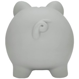 Cute Piggy Bank for Sbrvaniy Pig Money Bank Coin Bank Boys and Girls My First Unbreakable Money Bank Large Size Decoration Savings (Grey)