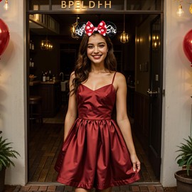 Sparkle Mouse Ears，Classic Black Sequin Mouse Ears Headband for Adults and Other Lovely Users,Holiday Party or Amusement Park Accessory