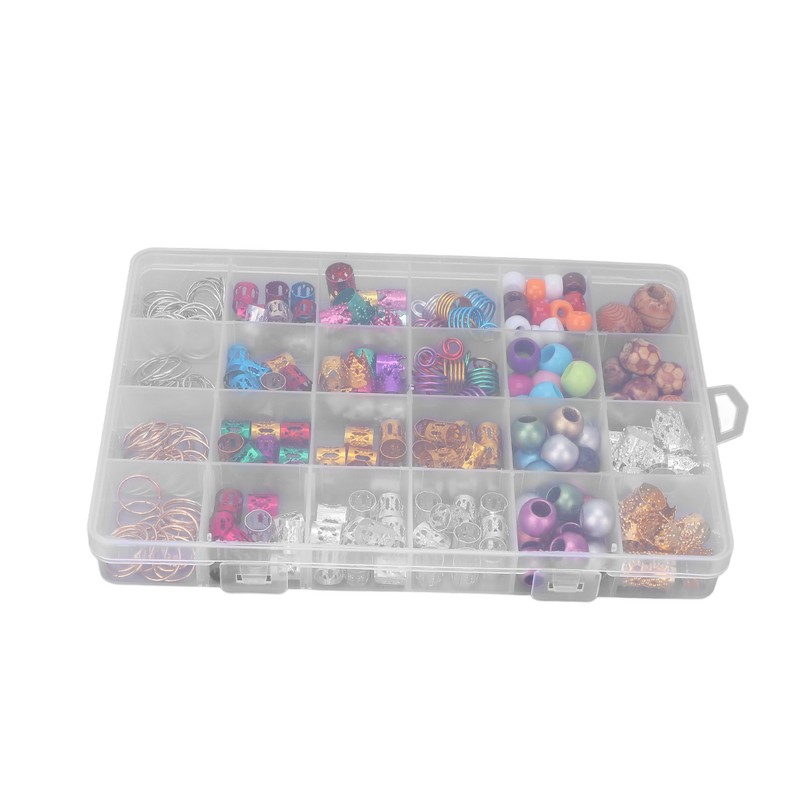 278Pcs Braid Accessories Dirty Braid Hair Ring Wig Beaded Resin