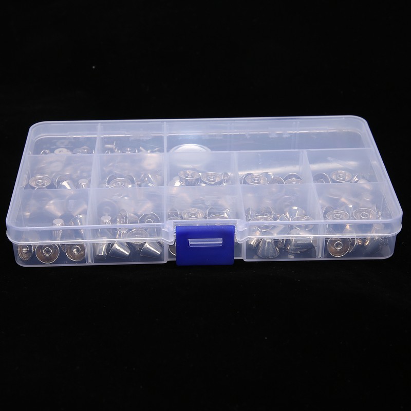 Punk Rivets Bucket Shape Spikes Zinc Alloy Craft Making Accessories