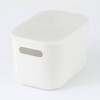 MUJI 38749509 Soft Polyethylene Case, Half, Medium, Approx. Width 7.1