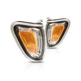 For Toyota Tacoma 2001 2002 2003 2004 Parking Side Marker Light Assembly Driver and Passenger Side | Pair Silver(1C8) | TO2520162 | TO2521162 | 81620-04090-B0
