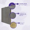 Fratelli Bonella Melamine Table in Gilded Oak with Representation of