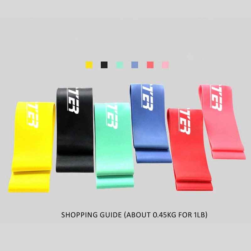6PCS Resistance Loop Bands Mini Band Exercise Crossfit Strength Fitness