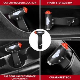 COFSODI Car Glass Breaker and Seatbelt Cutter. Emergency Window Breaker, Seat Belt Cutter, Car Escape Tool with Seatbelt Cutter, Emergency Car Kit Essential Gadgets & Window Breaker Tool. (Pink)