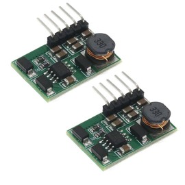 3-15V to Negative -3.3V-5V-6V-9V-12V-15V Buck-Boost Converter Negative Voltage Module for ADC DAC LCD Power Supply 2pcs (15V)