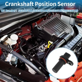 A ABSOPRO Crankshaft Position Sensor No.5033307AA for Dodge for Ram 1500 V10 8.3L 2005-2006 for Chrysler 200 2.4L 2011-2014 for Dodge Caliber 2.0L 07-12