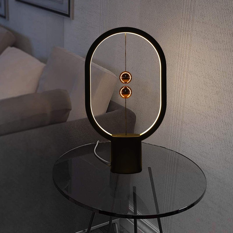HURRISE Night Light LED Desk Lamp with 2 Hanging Balls