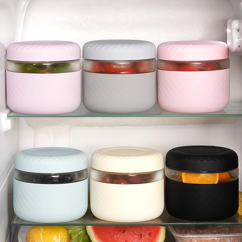 24 oz Glass Lunch Bowl Container with Lid | Leak