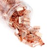 Pack of 100 Foldback Clips, 19 mm Paper Clips, Rose
