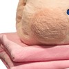 Stuffed Animals Travel Blanket Pillow Set Soft Plush Hugging Pillow