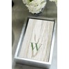 Caspari Lacquer Guest Towel Napkin Holder in Silver - 1