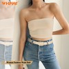 WHIPPY Leather Belt for Women Casual Waist Belt with Gold