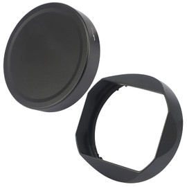 Haoge Lens Hood Bayonet Metal Square for Sony FE 35 mm F1.4 GM (with Metal Front Cap) Replaces Sony FE35 mm F1.4 GM Hood ALC-SH164
