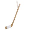 Abbott Collection Home 27-WINTER-8268 Single Hockey Stick Ornament, Brown