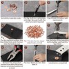 Copper Rivets and Burrs Set, 40 Sets Copper Rivets Leather