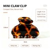 FSMILING 4CM Acetate Small Hair Clips Women Mini Claw Clips