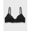 Emporio Armani Women's Eternal Lace Padded Triangle Bra, Black, L