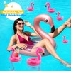 Octaday 20 Pcs Inflatable Flamingo Drink Holders for Pool Party