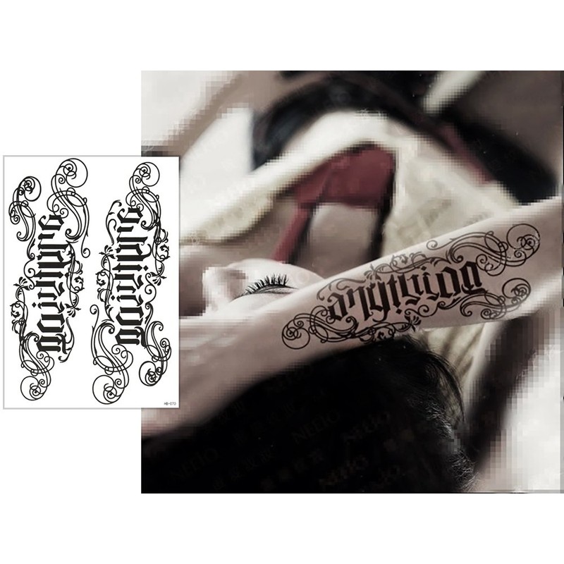 THE FANTASY Set230 Tattoo Sticker English Letters